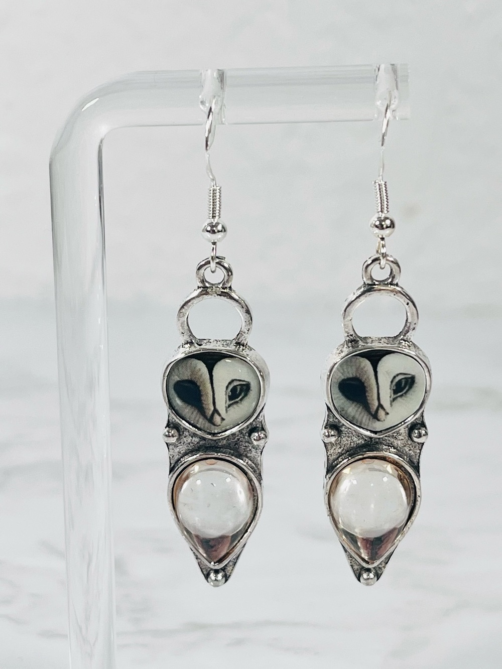 Vintage Bohemian Owl Earrings